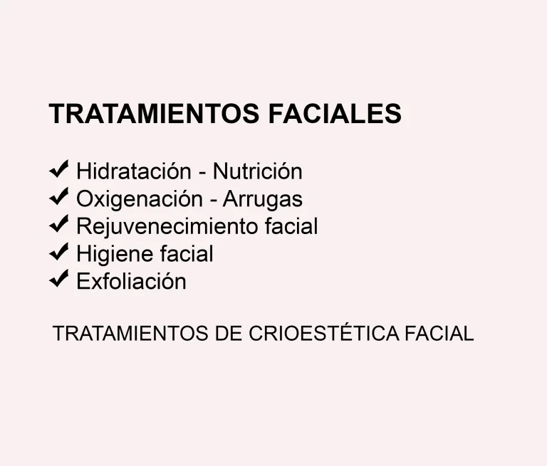 Texto Tratamientos faciales Webp