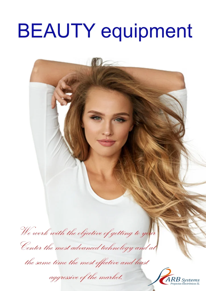 Promotional image of Beauty equipment, professional aesthetic devices with advanced technology for beauty centers.