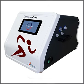 Therapy Care equipment designed to perform thermal contrast applications and hydraulic compression, used in advanced muscle recovery.