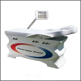 Therapy Cool aesthetic equipment for body treatments with non-invasive hot-cold thermal contrast technology.
